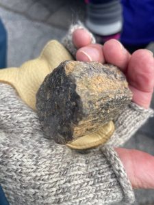 Photo - Tube-like grooved quartz mass common in Rock Creek